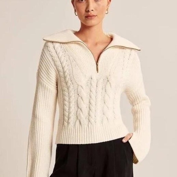 Abercrombie Half Zip Sweater - Picture 2 of 10